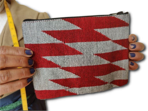 Dhaka pouch, ethically handwoven in Nepal - Shakti.ism | शक्तिवाद