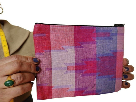Dhaka pouch, ethically handwoven in Nepal - Shakti.ism | शक्तिवाद