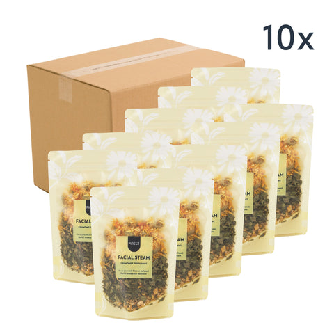 Facial Steam | pouchbag | Chamomile Peppermint | Home Spa | Thuis Wellness | Doos met 10 stuks
