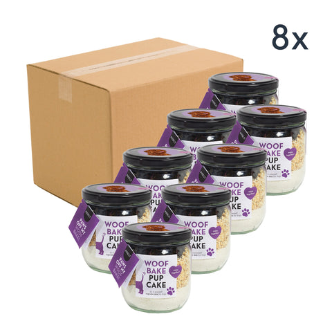 DIY Hondenkoekjes Bakmix |WoofBake | Pupcake BIO | Doos met 8 stuks