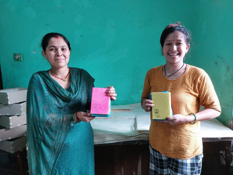 Eco friendly Lokta paper pocket notebook - Shakti.ism | शक्तिवाद