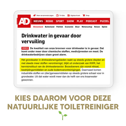 Eco-vriendelijke toiletreiniger strips voor wc, zonder schadelijke chemicaliën.