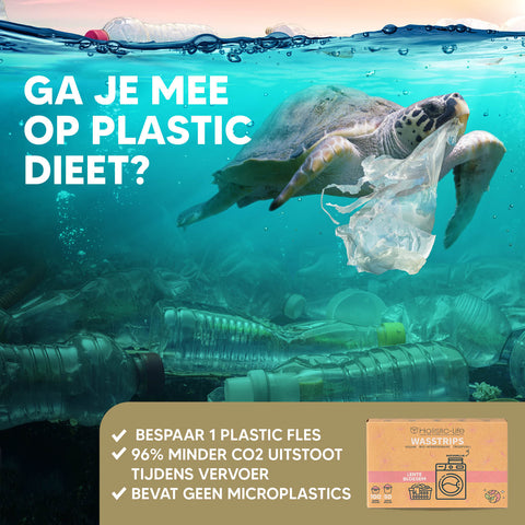 Eco-vriendelijke wasstrips voor de wasmachine en wasdoekjes.
