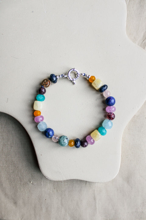 'Bobbie' Edelsteen Armband