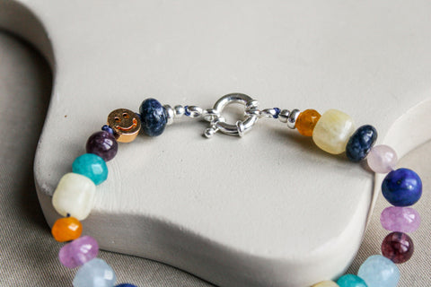 'Bobbie' Edelsteen Armband