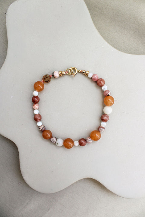 Edelsteen armband 'Dahlia'