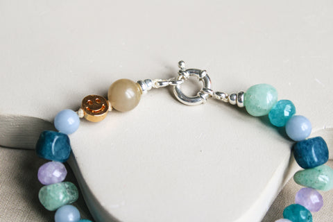 'Elyn' Edelsteen Armband met Gele Jade