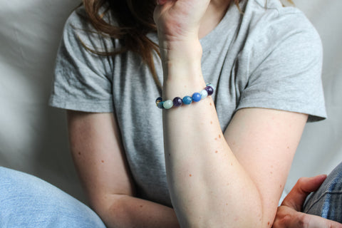 'Lilou' Edelsteen Armband met Amethist