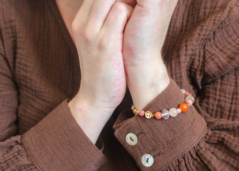 Edelsteen armband 'Marigold'