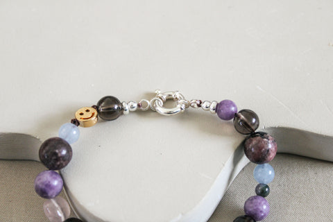 'Selma' Edelsteen Armband met Rozenkwarts