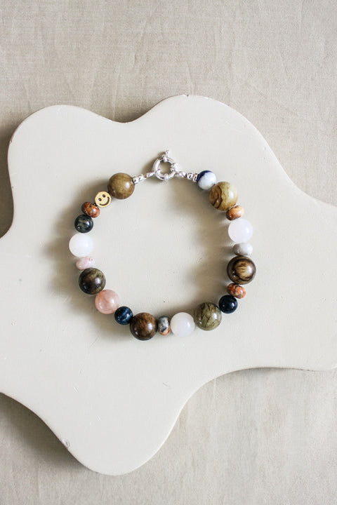 'Liora' Edelsteen Armband met Jade