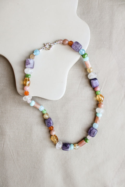 'Aya' Edelsteen Ketting