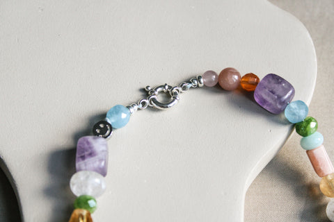 'Aya' Edelsteen Ketting