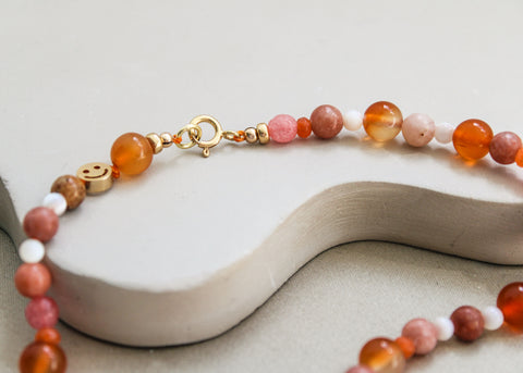 Edelsteen ketting 'Lily'