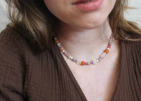 Edelsteen ketting 'Linnea'