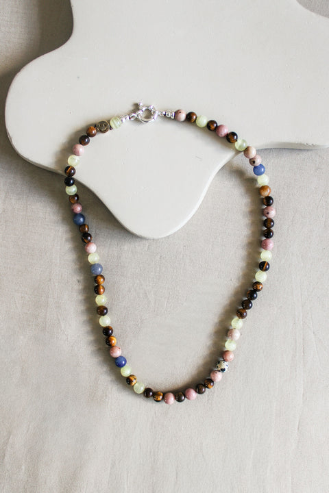 'Mabel' Edelsteen Ketting met Tijgeroog