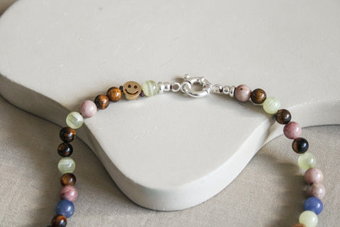 'Mabel' Edelsteen Ketting met Tijgeroog