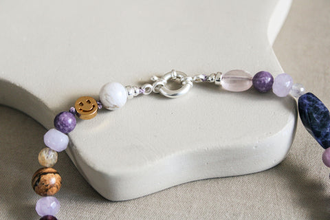'Heather' Edelsteen Ketting met Amethist