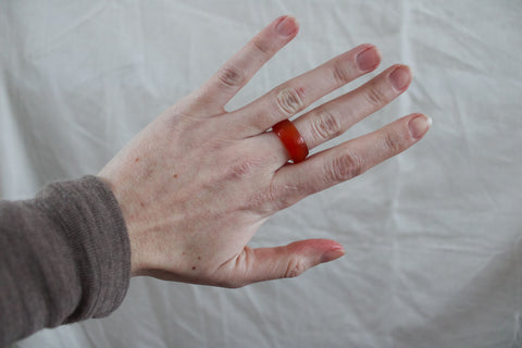 'Bodil' Agaat Ring (US 8.5, 18.6mm)