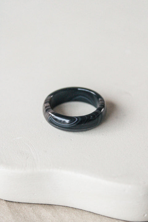 'Mijntje' Agaat Ring (US 7, 17.3mm)