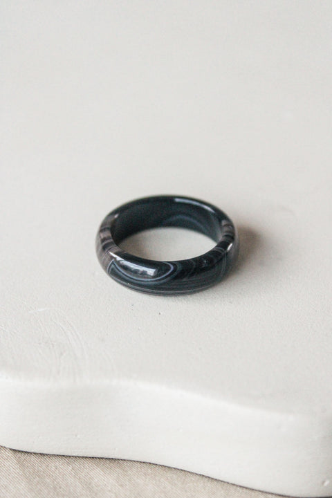 'Mijntje' Agaat Ring (US 7, 17.3mm)