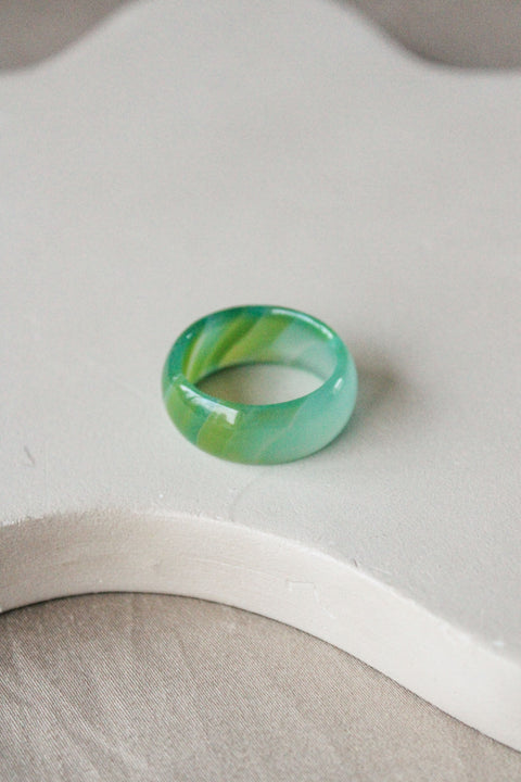 'Floor' Agaat Ring (US 9.5, 19.4mm)