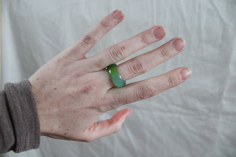 'Floor' Agaat Ring (US 9.5, 19.4mm)