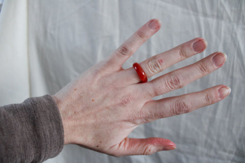 'Noor' Agaat Ring (US 6.5, 16.9mm)