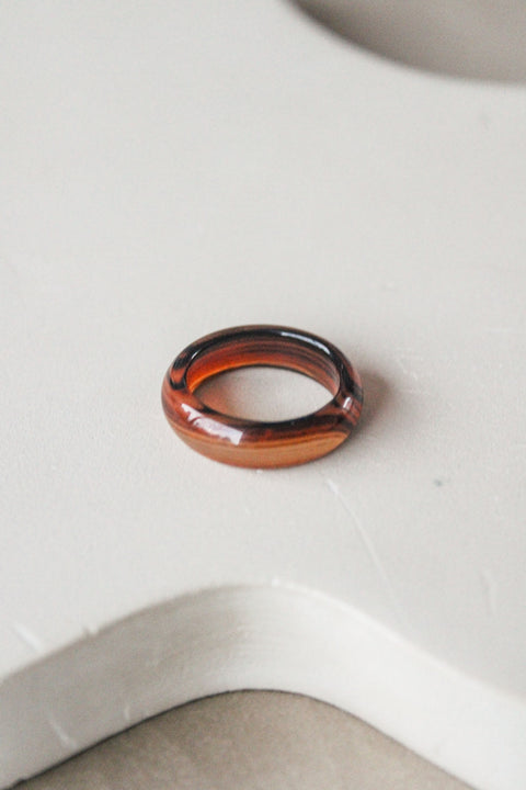 'Nova' Agaat Ring (US 6, 16.5mm)