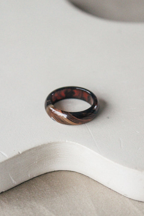'Zara' Agaat Ring (US 7.5, 17.7mm)