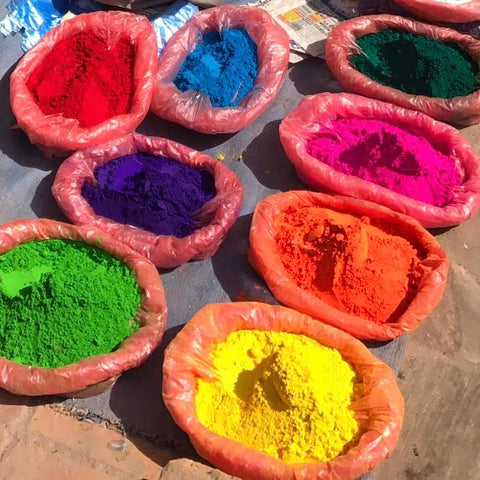 Luna-Leena eenhoorn - gebroken wit met kleur - biologisch katoen - hand gehaakt in Nepal