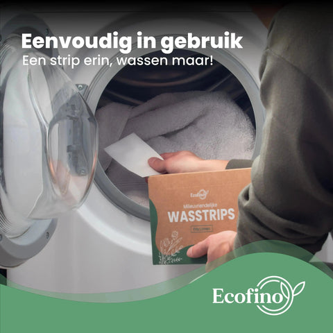 Ecofino wasstrips eenvoudig in gebruik