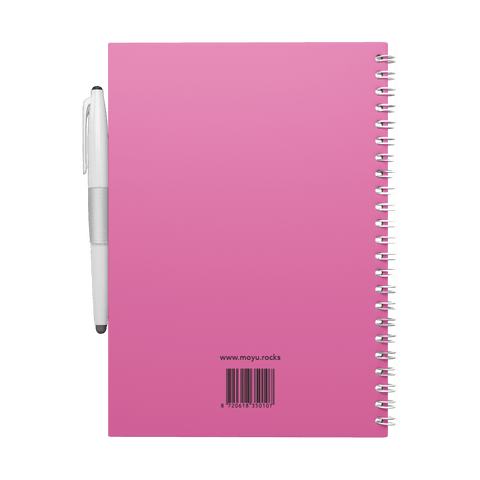 Erasable agenda A5 Passion Pink back cover