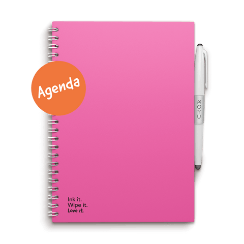 Erasable agenda A5 Passion Pink front cover