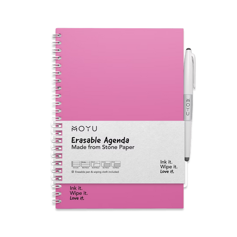 Erasable agenda A5 Passion Pink front-cover