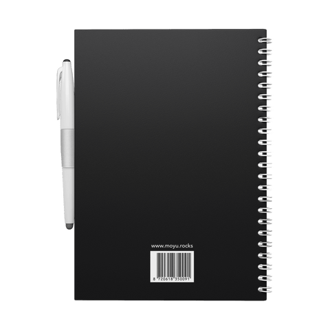 Erasable agenda A5 Pitch Black back cover