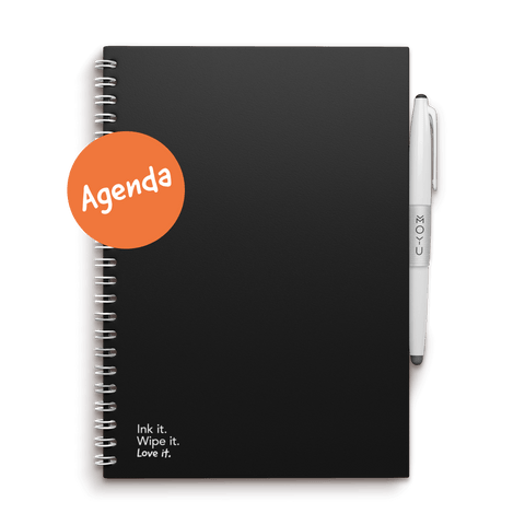 Erasable agenda A5 Pitch Black front cover