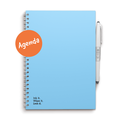 Erasable agenda A5 Sky Blue front cover