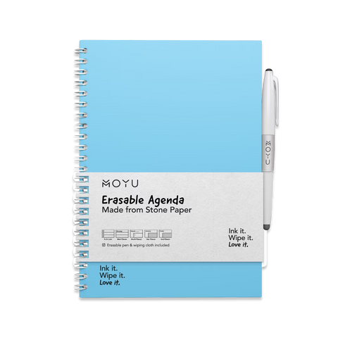 Erasable agenda A5 Sky Blue front-cover