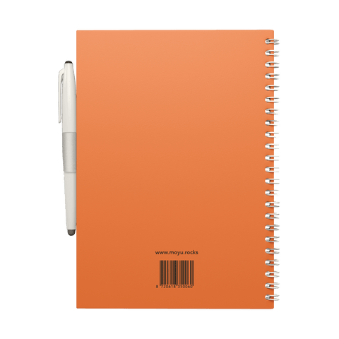 Erasable agenda A5 Sunset Orange back cover