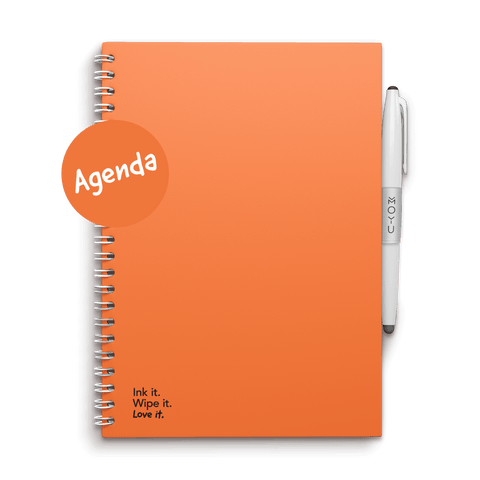 Erasable agenda A5 Sunset Orange front cover