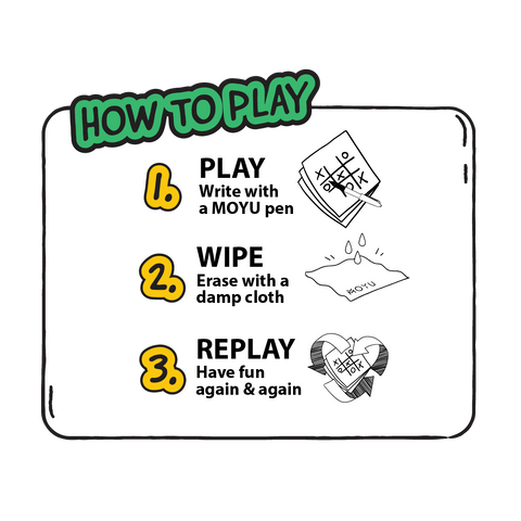 Erasable games instructions