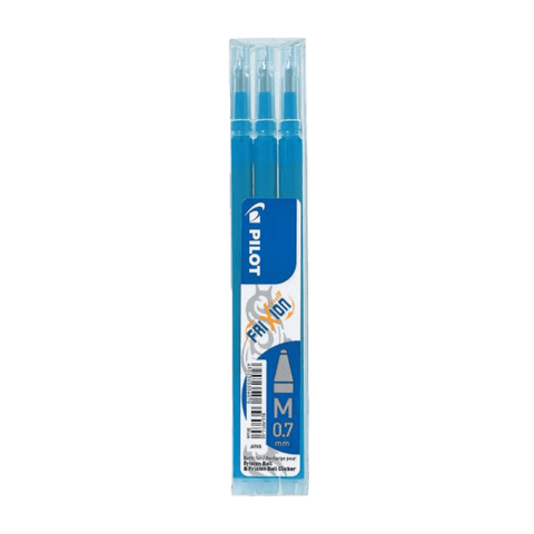 MOYU Pilot Frixion erasable light blue ink refills