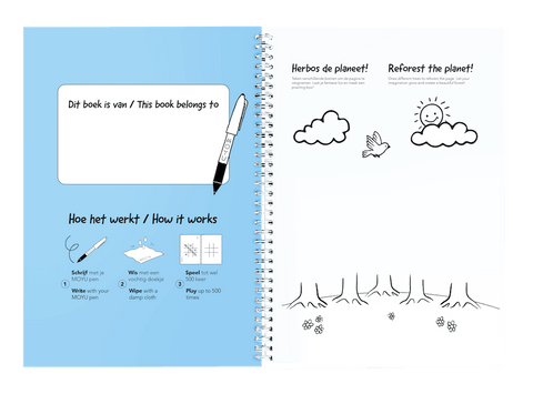 Erasable kids playbook bilingual for 5 year olds