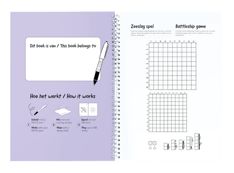 Erasable kids playbook bilingual for 8 year olds