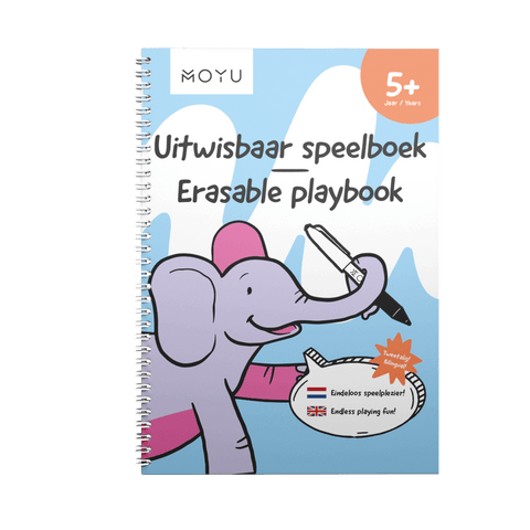 Erasable kids playbook for 5-8 year olds