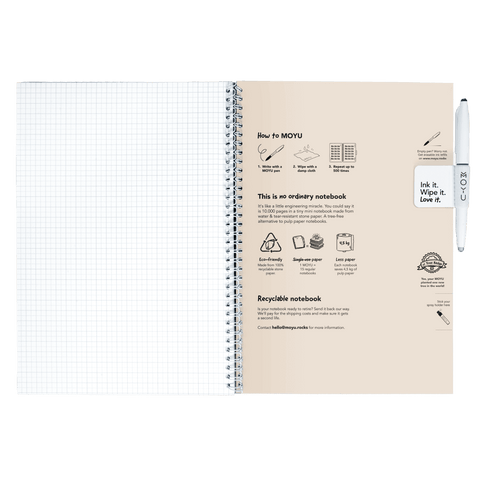 Erasable notebook A4 Flamingo Desert inside back cover