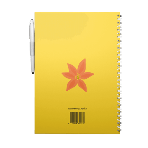 Erasable notebook A4 Flower Vibes back cover