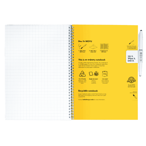 Erasable notebook A4 Flower Vibes inside back cover