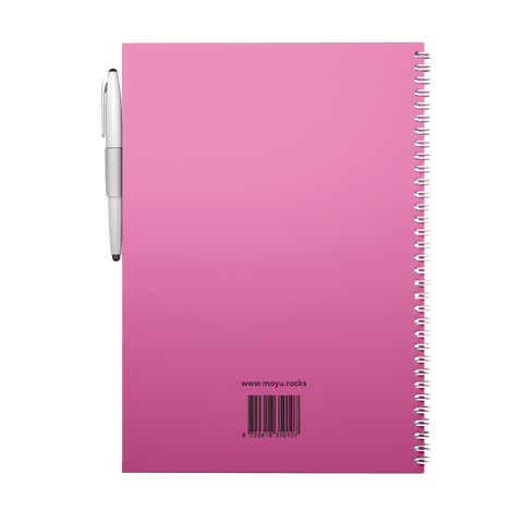 Erasable notebook A4 Passion Pink back cover